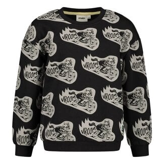 Sturdy Sturdy - Sweater AOP Relaxed Fit Antraciet - Fix It