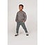 Sturdy - Sweater met Borduursels Relaxed Fit Antraciet Melange - Fix It