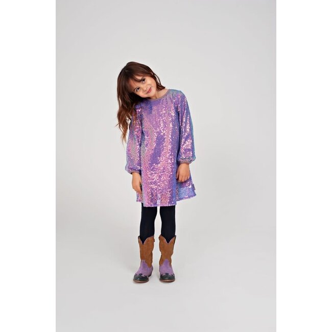Jubel - Pailetten Jurk Lila - Daily Princess