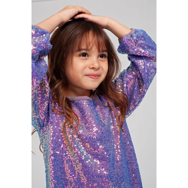 Jubel - Pailetten Jurk Lila - Daily Princess