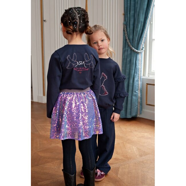 Jubel - Longsleeve met Backprint Marine - Daily Princess