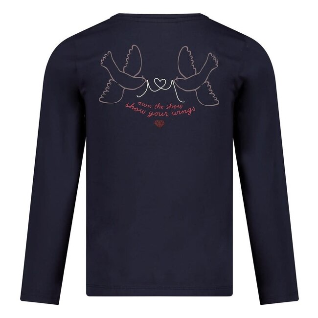 Jubel - Longsleeve met Backprint Marine - Daily Princess