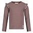 Jubel - Longsleeve Rib met Streep Bordeaux - Daily Princess