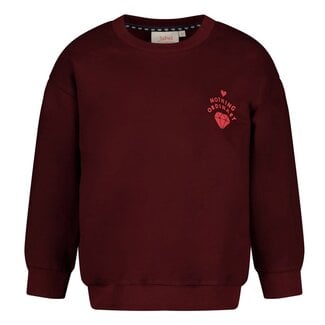 Jubel Jubel - Sweater Relaxed Fit Bordeaux - Daily Princess