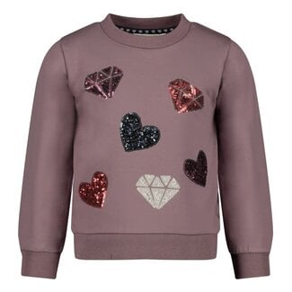 Jubel Jubel - Sweater AOP Lila - Daily Princess