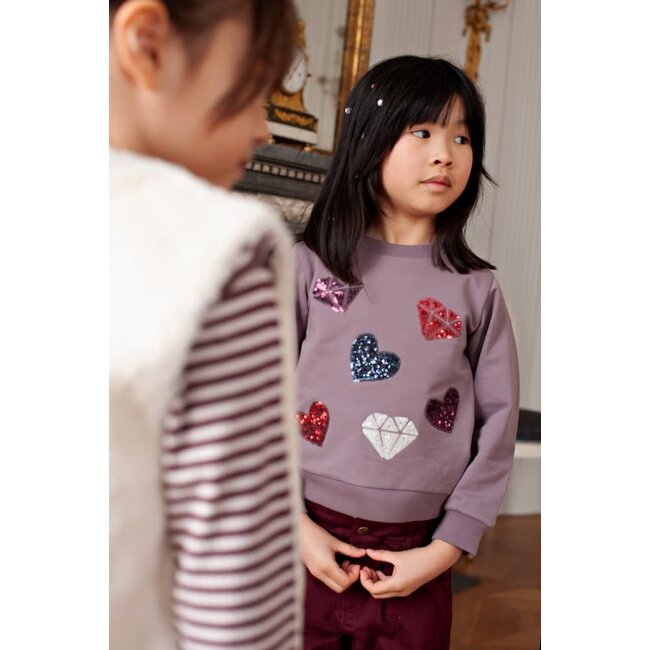 Jubel - Sweater AOP Lila - Daily Princess