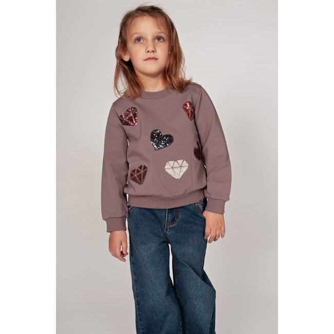 Jubel - Sweater AOP Lila - Daily Princess