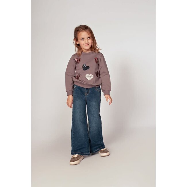 Jubel - Sweater AOP Lila - Daily Princess