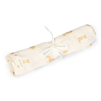 Little Dutch Little Dutch - Swaddle Doek Hydrofiel Safari Leo - Safari Friends