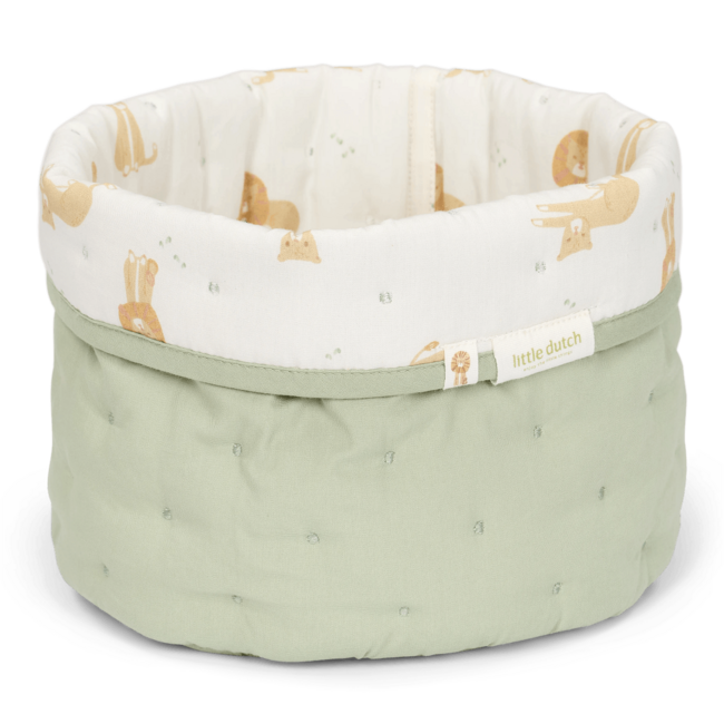Little Dutch - Opbergmand Klein Reversible Safari Leo - Safari Friends