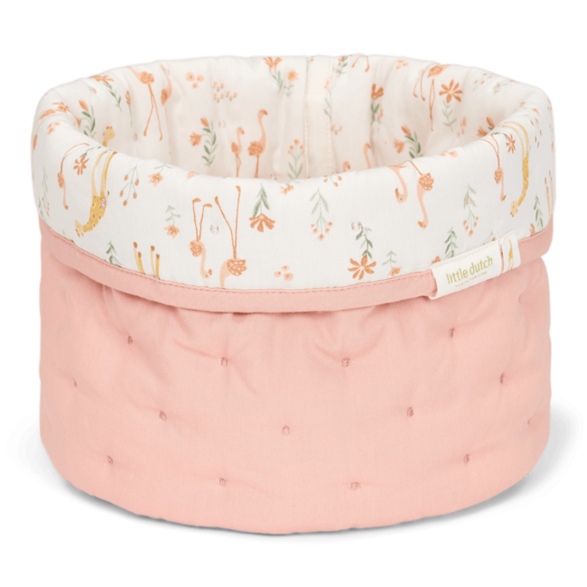 Little Dutch - Opbergmand Klein Reversible Blooming Safari - Safari Friends