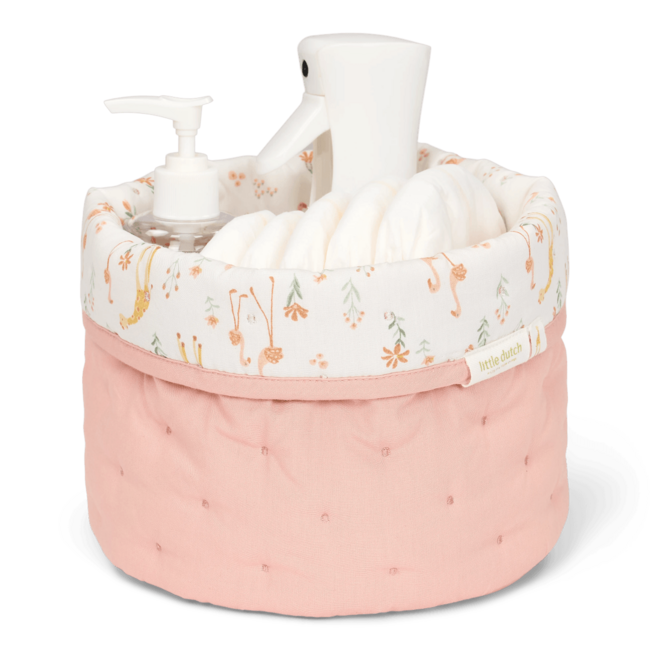 Little Dutch - Opbergmand Klein Reversible Blooming Safari - Safari Friends