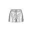 B.Nosy - Fake Leather Shorts Pam - Silver