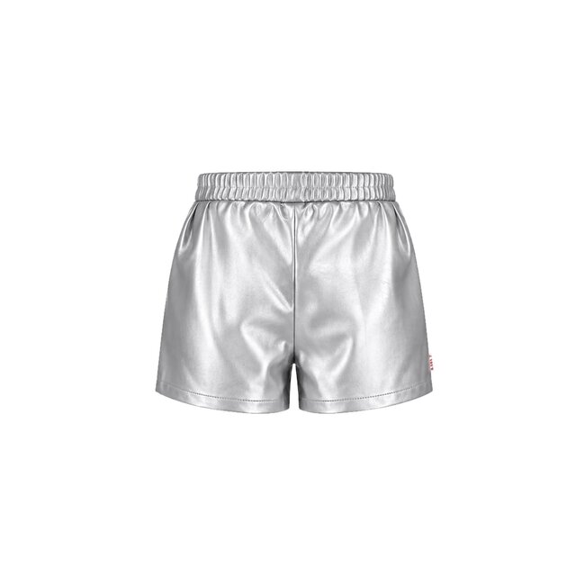 B.Nosy - Fake Leather Shorts Pam - Silver