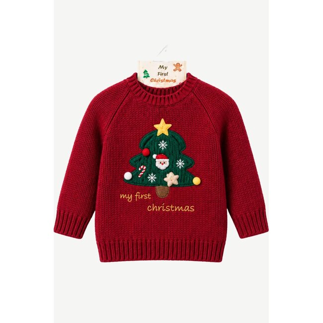 Studio Maison - Knitted Sweater Christmas Tree - Dark Red