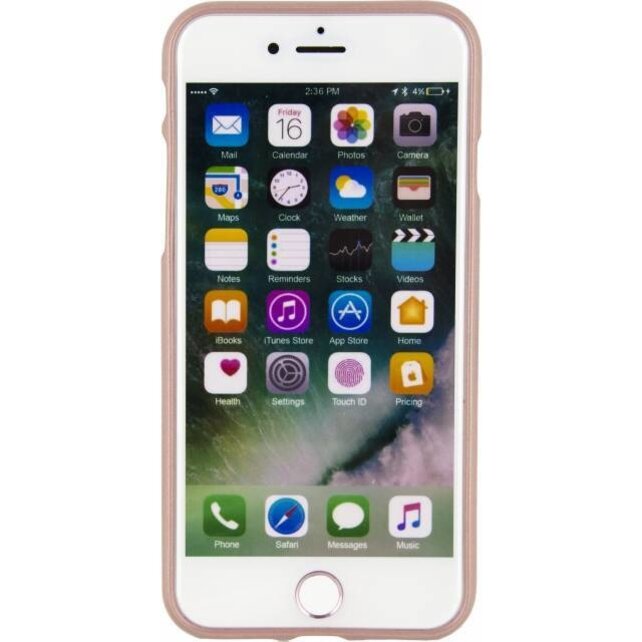 Apple iPhone 6/6S - Metallic Gelly Case - Rose Gold