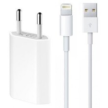 Combi: Apple USB Lightning oplaadkabel + adapter iPhone / iPad
