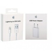 Combi: Apple USB Lightning oplaadkabel + adapter iPhone / iPad