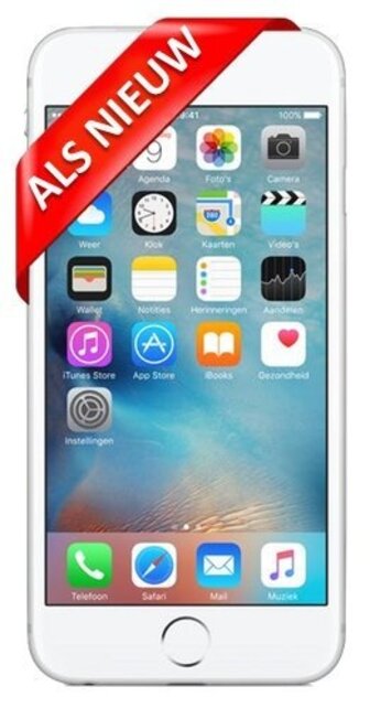 Apple iPhone 6 - 16GB - Zilver - Als nieuw - (refurbished)