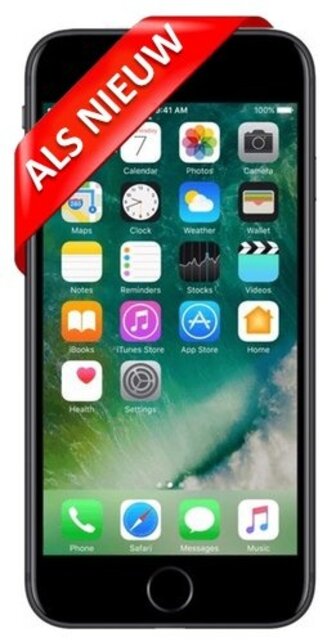 Apple iPhone 7 - 128GB - Mat Zwart - Als nieuw (refurbished)