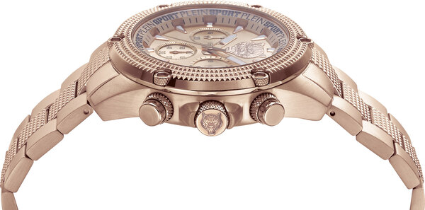 Plein Sport Hurricane Chrono – Orologio Analogico Al Quarzo Con Cronografo, Cassa In Acciaio E Cinturino In Silicone, Unisex