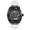 Philipp Plein Orologio Automatico Uomo The $KELETON $PORT-MASTER – Cassa IP Nera, Cinturino Silicone Blu
