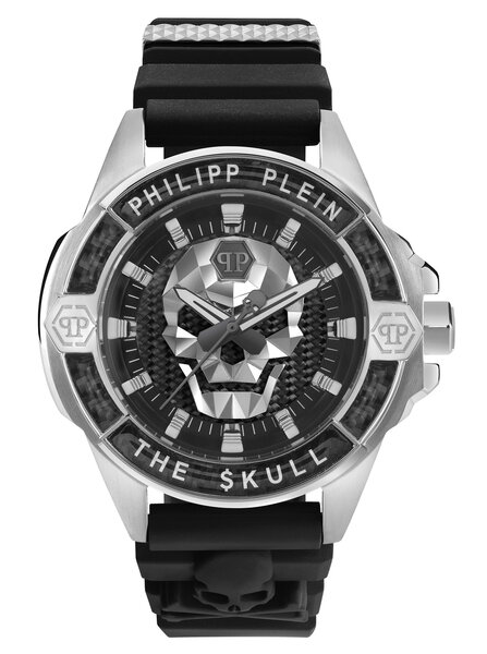 Philipp Plein Philipp Plein PWAAA1622 Die $kull Carbon Fiber Uhr 44 mm