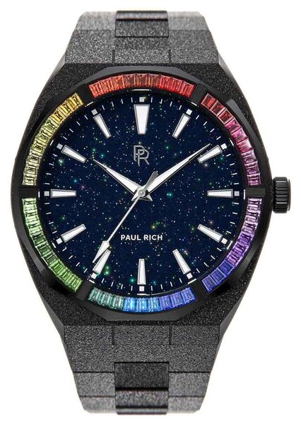 Paul Rich Paul Rich Rainbow Frosted Star Dust Black RAIN01 Limitierte Auflage Uhr 45 mm