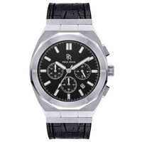 Paul Rich Paul Rich Motorsport Silver Black Leather MSP06-L watch 45 mm