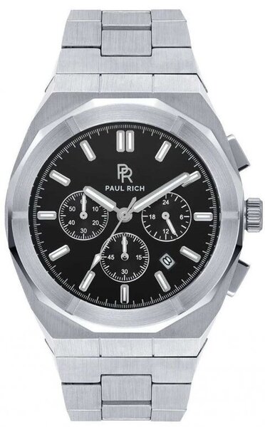 Paul Rich Paul Rich Motorsport Silber Schwarz Stahl MSP06 Uhr 45 mm