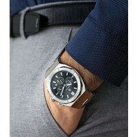 Paul Rich Paul Rich Motorsport Silver Black Steel MSP06 watch 45 mm