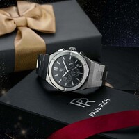 Paul Rich Paul Rich Motorsport Silver Black Steel MSP06 watch 45 mm