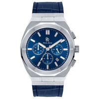 Paul Rich Paul Rich Motorsport Silber Blau Leder MSP05-L Uhr 45 mm