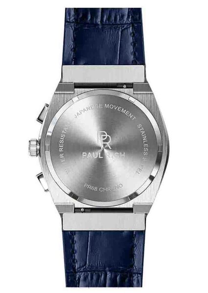 Paul Rich Paul Rich Motorsport Silver Blue Leather MSP05-L watch 45 mm