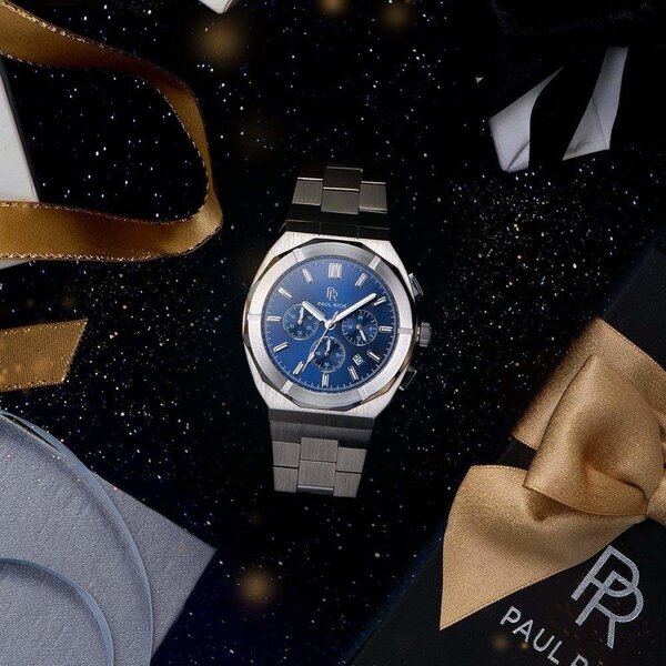 Paul Rich Paul Rich Motorsport Silber Blau Stahl MSP05 Uhr 45 mm