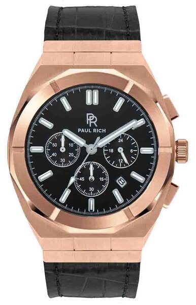 Paul Rich Paul Rich Motorsport Rose Gold Leather MSP04-L watch 45 mm
