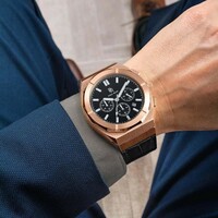 Paul Rich Paul Rich Motorsport Rose Gold Leather MSP04-L watch 45 mm