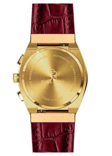 Paul Rich Paul Rich Motorsport Gold Rotes Leder MSP03-L Uhr 45 mm