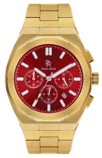 Paul Rich Paul Rich Motorsport Gold Red Steel MSP03 watch 45 mm
