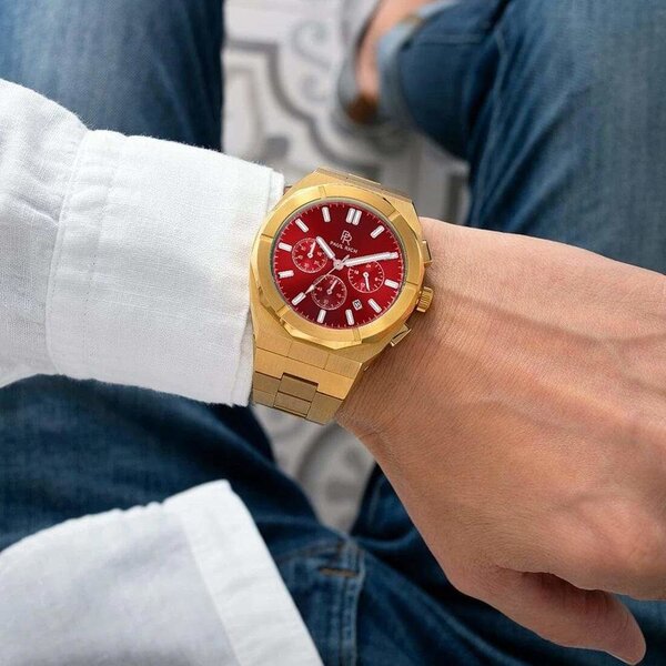 Paul Rich Paul Rich Motorsport Gold Red Steel MSP03 watch 45 mm