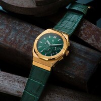 Paul Rich Paul Rich Motorsport Green Gold Leather MSP02-L watch 45 mm