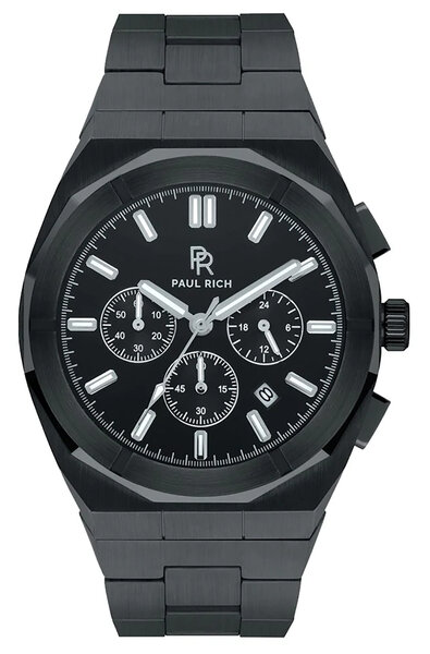 Paul Rich Paul Rich Motorsport Schwarz Stahl MSP01 Uhr 45 mm