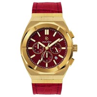 Paul Rich Paul Rich Motorsport Carbon Fiber Gold Red Leather MCF03-L watch 45 mm