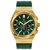 Paul Rich Paul Rich Motorsport Carbon Fiber Gold Green Leather MCF02-L watch 45 mm