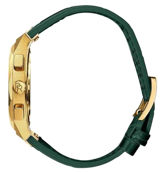 Paul Rich Paul Rich Motorsport Carbon Fiber Gold Green Leather MCF02-L watch 45 mm