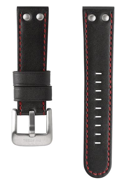 TW Steel TW Steel TWB411 24mm black leather watch strap