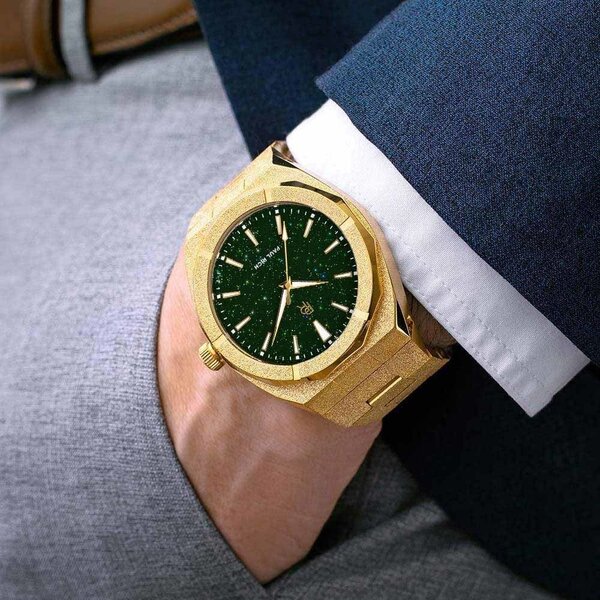 Paul Rich Paul Rich Frosted Star Dust Green Gold FSD03 watch 45 mm