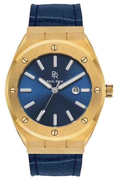 Paul Rich Paul Rich Signature Royal touch Leather PR68GBL watch 45 mm