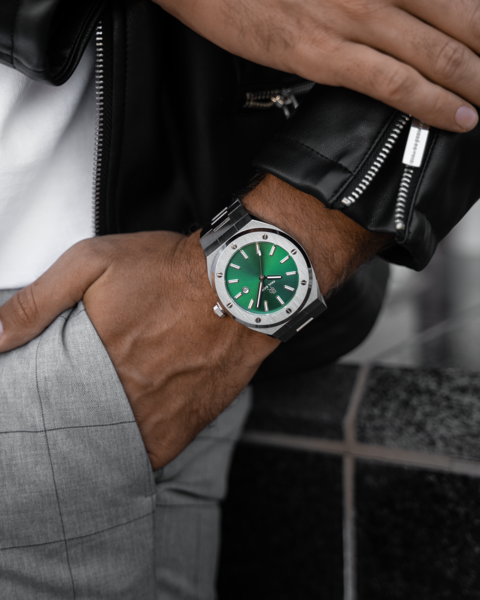 Paul Rich Paul Rich Signature Emperor's Emerald Steel PR68SGS watch 45 mm