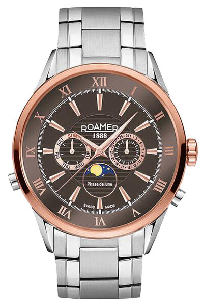 Roamer Roamer 508821 47 53 50 Superior Moonphase watch 43 mm